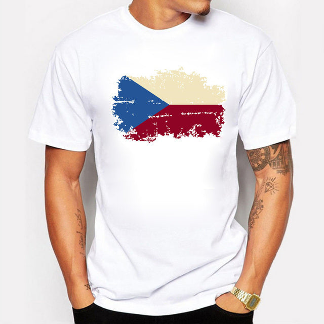 Mens T Shirts Short Sleeve American Flag