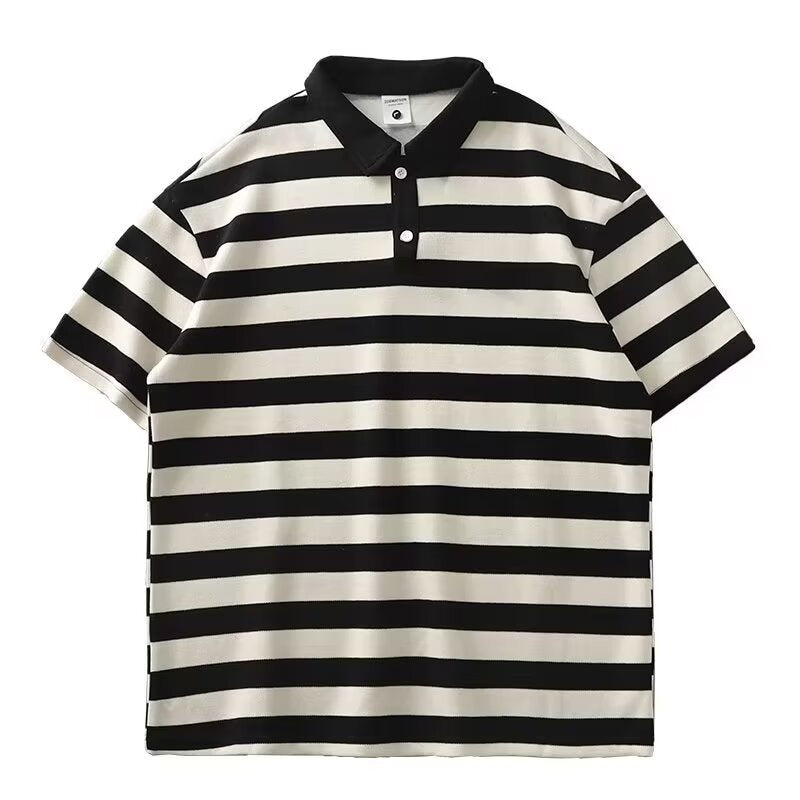 Fashionable All Match Lapel T-shirt