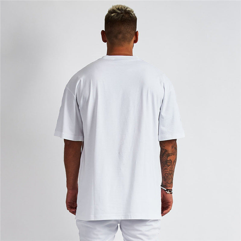 point Sleeve Style Bodybuilding Sports Tshirt Round Neck Bottoming Shirt