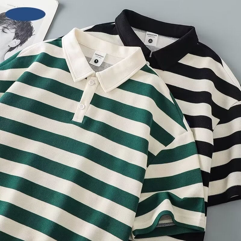 Fashionable All Match Lapel T-shirt