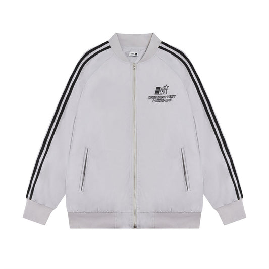 Letter Embroidery Long Sleeve Baseball Uniform Coat For Boys