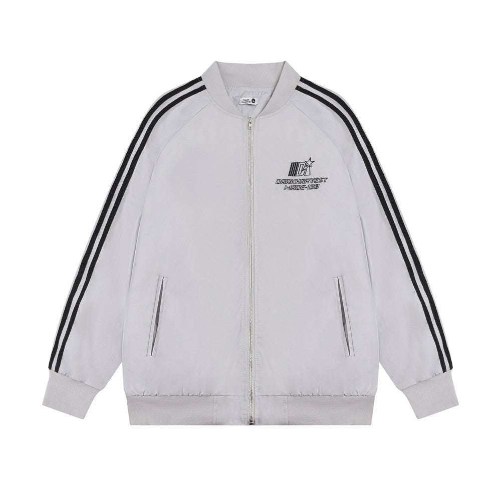 Letter Embroidery Long Sleeve Baseball Uniform Coat For Boys
