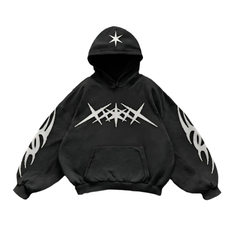 Fashionable Autumn Printed Pullover Hoodie