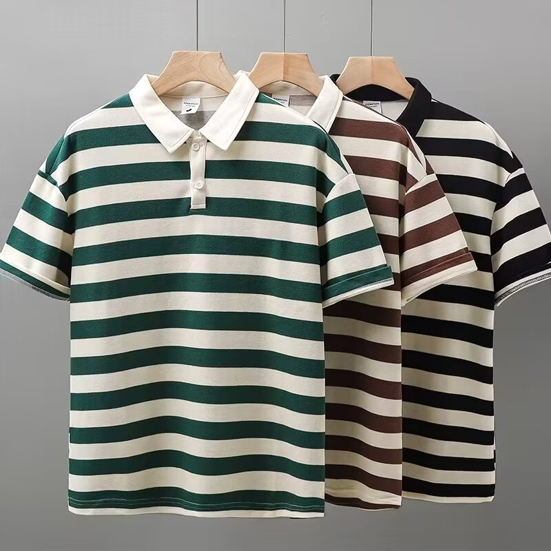Fashionable All Match Lapel T-shirt