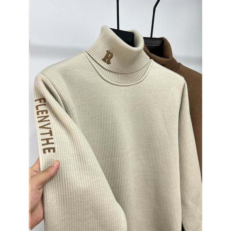 Thickened Slim Fit Bottoming Shirt Men's Warm Top