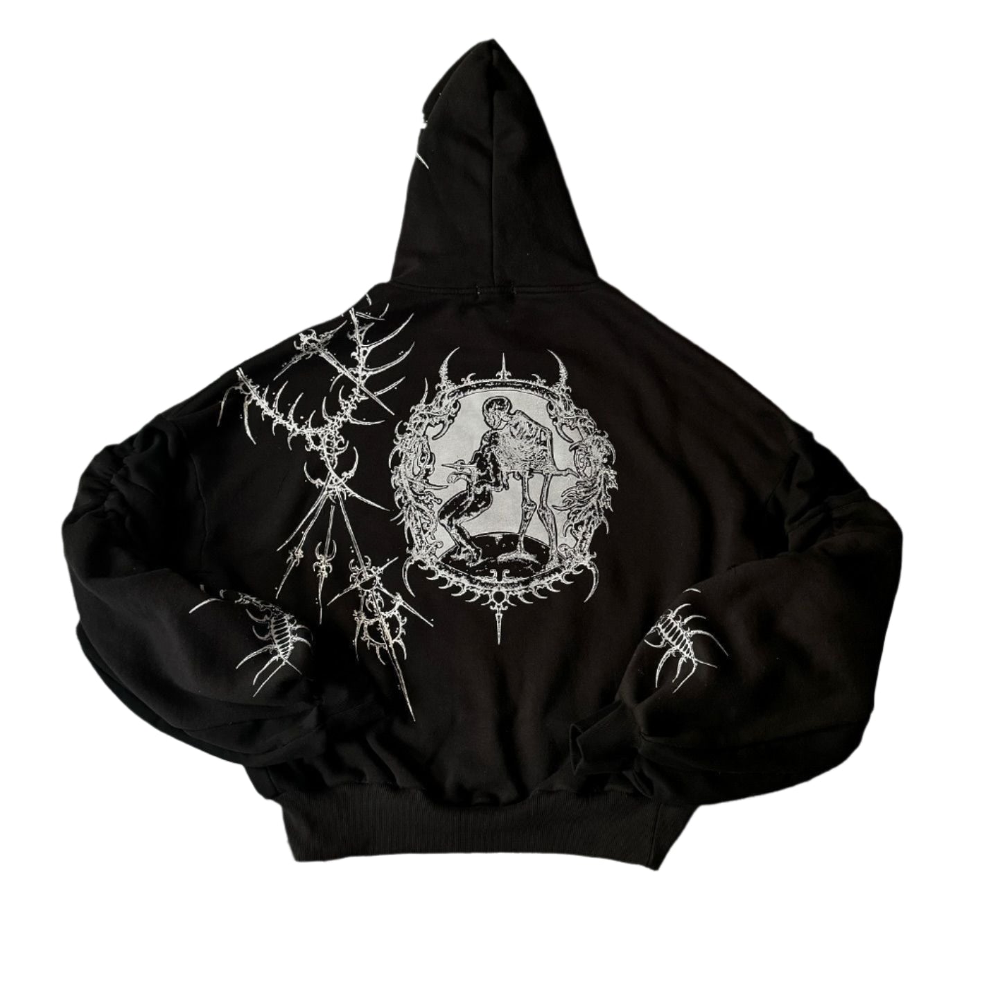 Printed Pattern Long Sleeve Pullover Hoodie